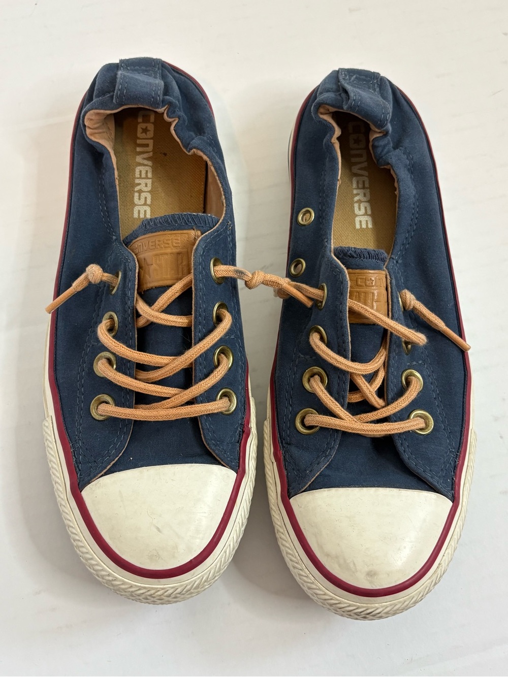 Converse All Star 551622C Chuck Taylor Low Shoreline Navy Shoes Women's Size 6
